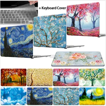 

For Apple MacBook Air Pro Retina 11 12 13 15 Touch Bar Painting Laptop Shell cover case+keyboard skin for Air 13 (A 1932) A2179