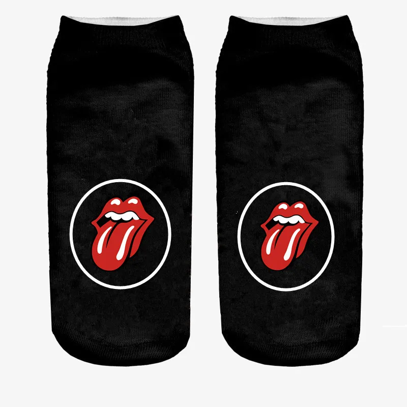 

2018 New Meias Summer Autumn Harajuku Character Socks 3D Print Animal Women's Low Cut Ankle Socks Cat Printed Socks