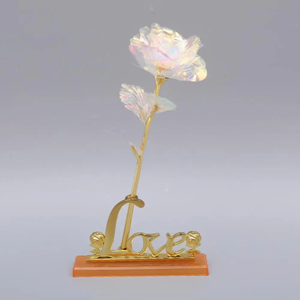 24K позолоченный Galaxy Rose подарок на день Святого Валентина девушка жена подарок любви