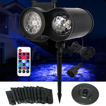 

Holiday Light Christmas Laser Projector Lamp LED Tree Light Xmas Lawn Garden Star Sky Laser Shower 12 16 film projection