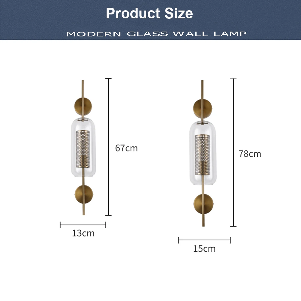 Современный стеклянный настенный светильник, скандинавский прикроватный светильник для спальни, настенный светильник, стеклянный светильник для гостиной