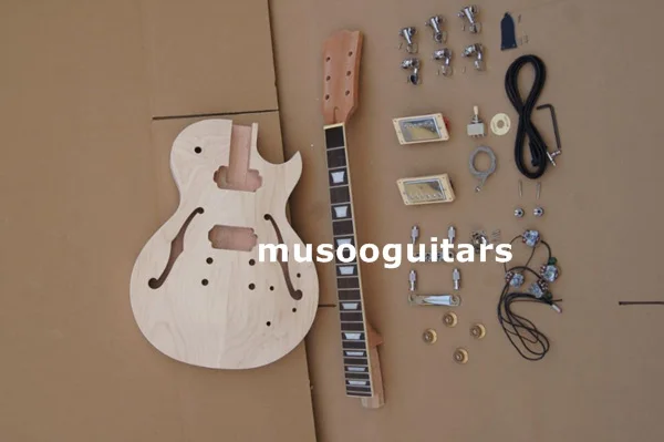 

PROJECT ELECTRIC SEMI HOLLOW GUITAR BUILDER KIT DIY WITH ALL ACCESSORIES BY CNC