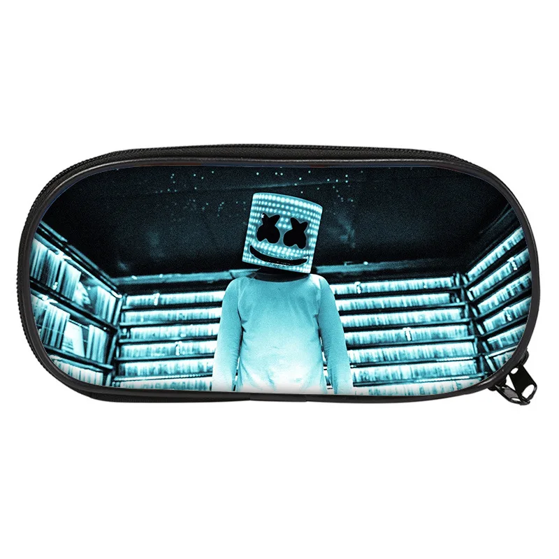 

New DJ Marshmellow Cosplay Creative Pencil Case Anime Nara Cosplay Raptor Pencil Case For Kids Girl Boy stationery bag