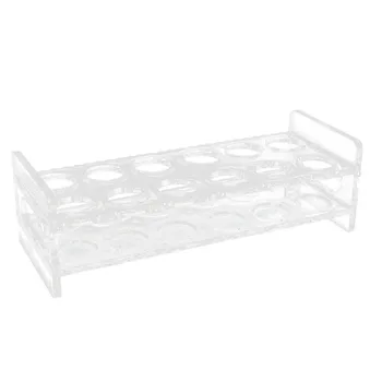 

12-Hole Clear Acrylic Shot Glass Holder Rack Barware Whisky Cup Serving Tray, Heat resistant, also can hold pretty hot drink