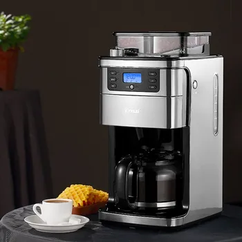 

full automatic American coffee machine auto grinder cafe beans household kitchen drip maker Chinese capuchin espresso