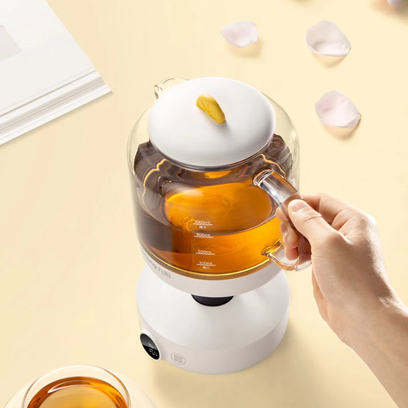 Joyoung Electric Kettle Health Preserving Pot Multifunction Cooking Porridge Stew Soup Flower Tea Glass Health Kettle 1L 5