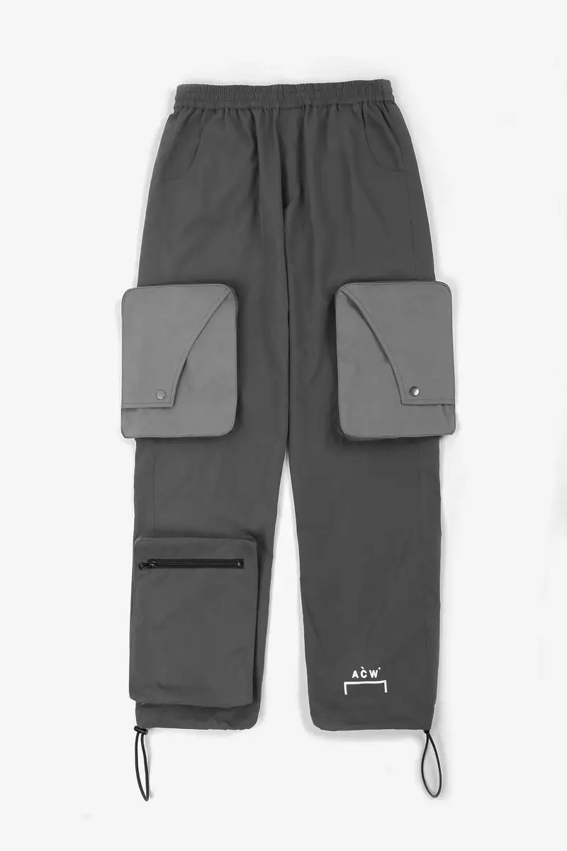 Shop A-cold-wall* A-cold-wall Acw* Bracket Logo Pants In Grigio