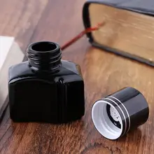 25 мл бутылочное стекло черная гладкая авторучка для письма чернила заправка канцелярские принадлежности для школьников, студентов офисные принадлежности L41E