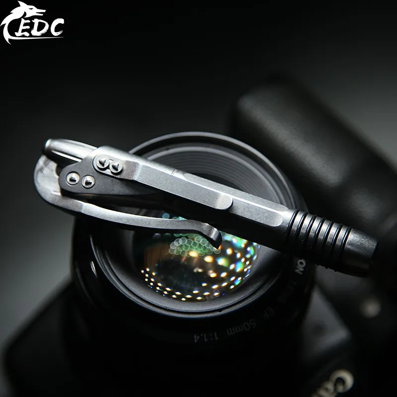 

A204 Eight sides exquisite micro technology microtech siphon pen titanium alloy TC4 tactical pen EDC defense pen