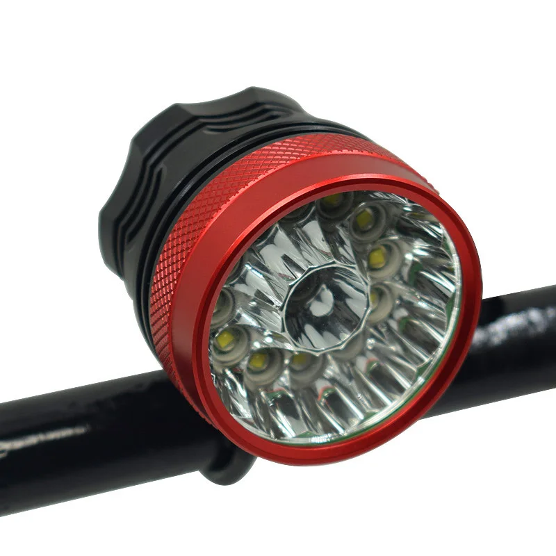 red only lamp 30000 люменов 13* XML-T6 светодиодный велосипедный передний светильник 2 в 1 головной светильник для езды на велосипеде вспышка светильник светодиодный головной фонарь для езды на велосипеде - Цвет: red only lamp