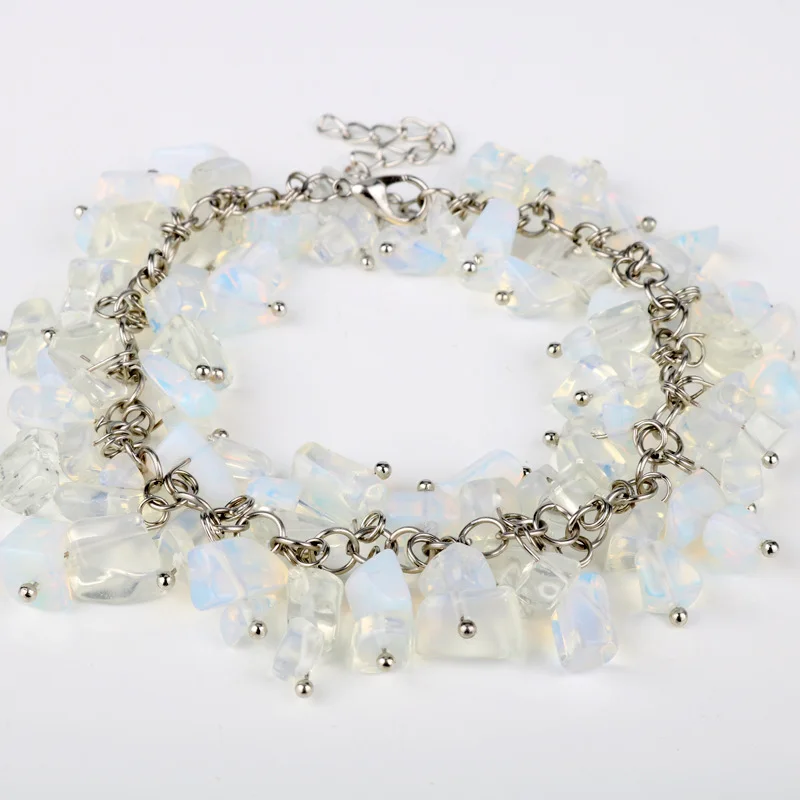 quartz crystals tumbled Bracelet  (5)