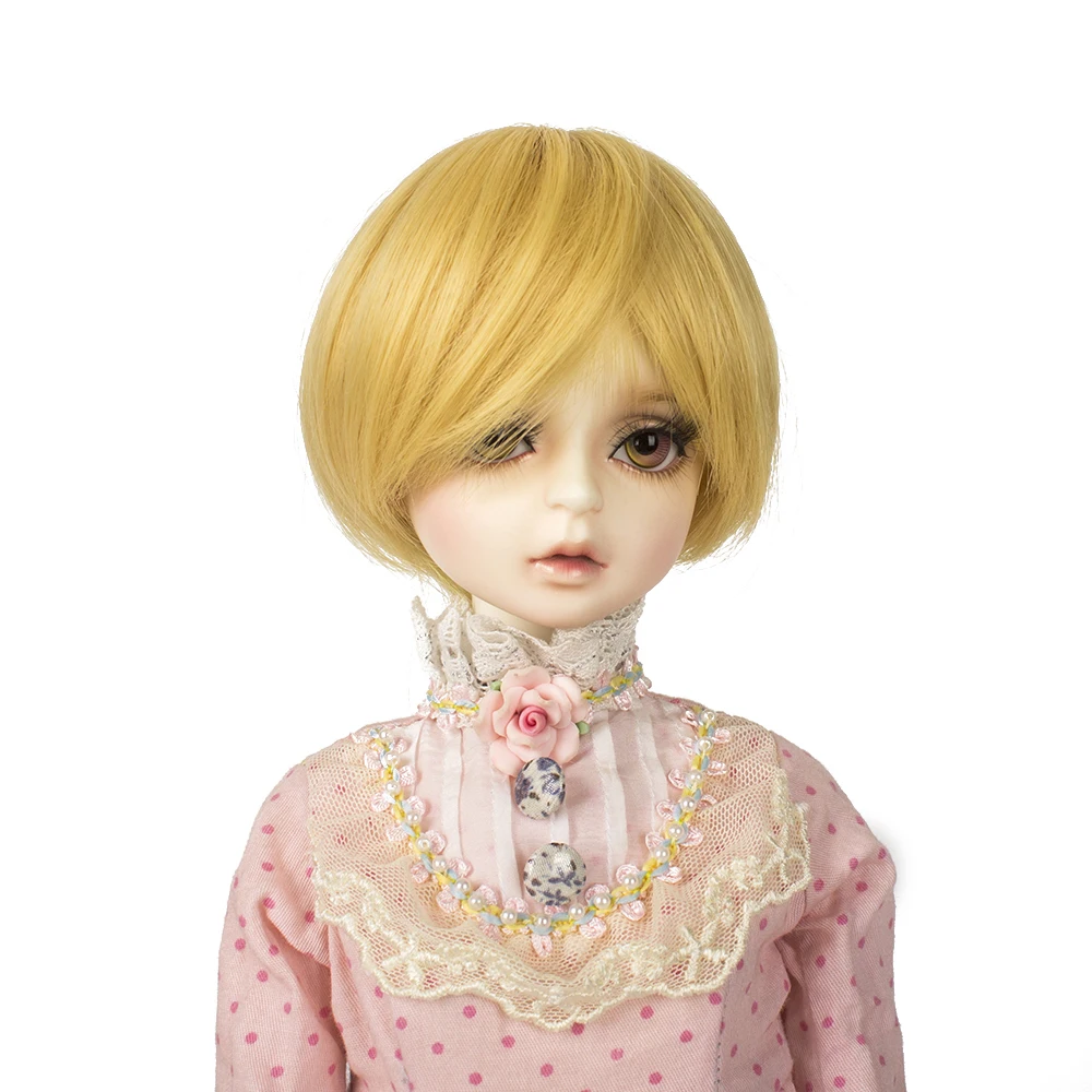 Muziwig BJD кукла волосы парики для 1/3 BJD DD SD кукла высокотемпературный провод Длинные Шампанское молоко золотые волосы парики