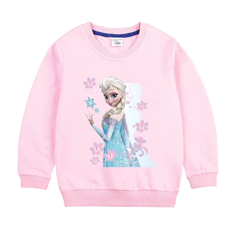 Новинка свитшот с капюшоном для девочек и принцесс Холодное сердце Disney Детские
