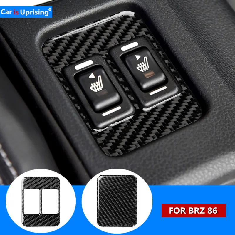 Для Subaru BRZ Toyota 86 2013-2019 модификация автомобиля углеродное волокно кнопки подогрева