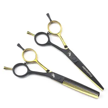 

New Professional 440c Japan barbers Hairdressing Scissors Hair Cutting Scissors Set Barber Shears High Quality Salon 5.5 inch