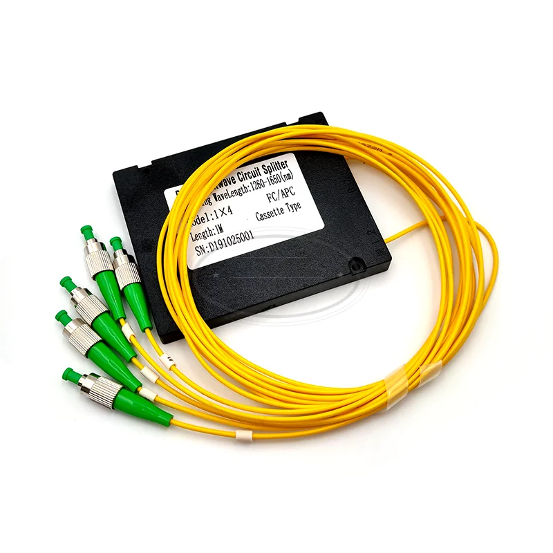 

FC/ APC 1x4 PLC Fiber optical splitter single mode