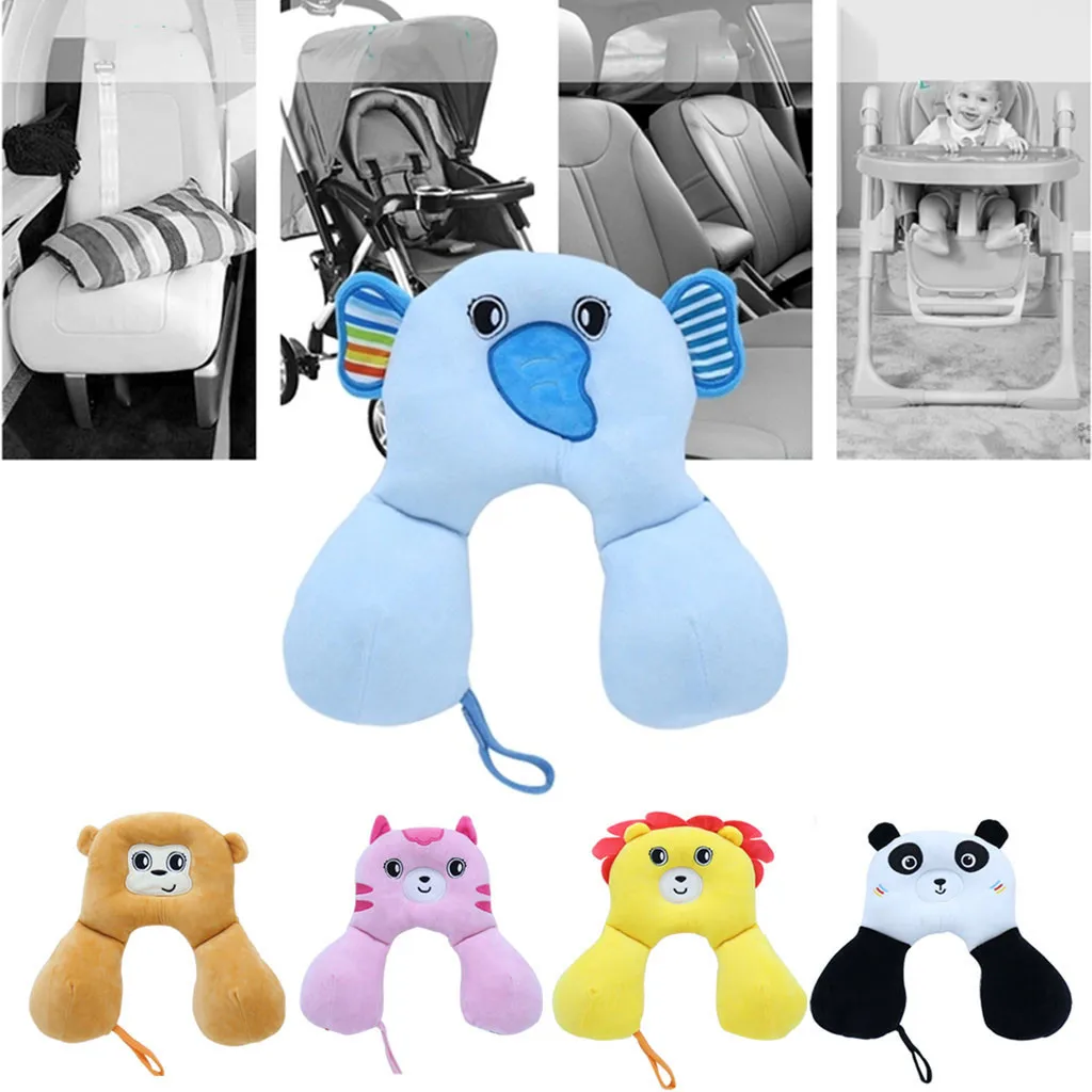 2019 Stroller Neck Pillow Baby Infant Cute Animals Head Rest