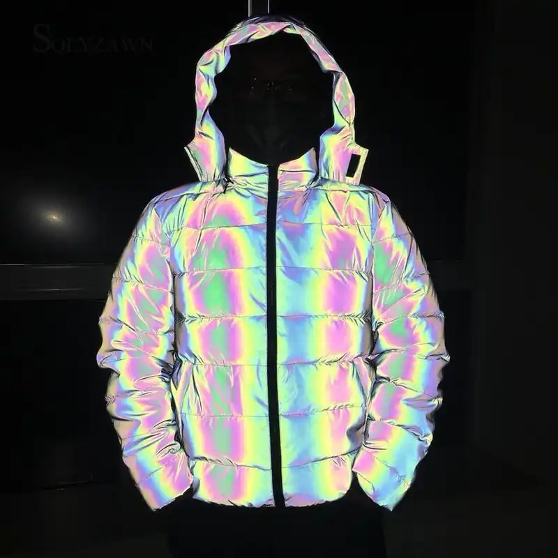 shiny bubble coat mens