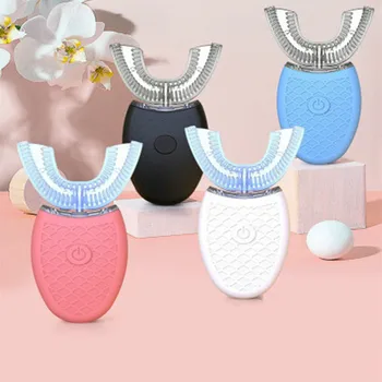 

U Shape Tooth Electric Movable Mask Full-Automatic Ultrasonic Teeth Cleaner Toothbrush Lazy Charging Tooth Whitening Apparatus