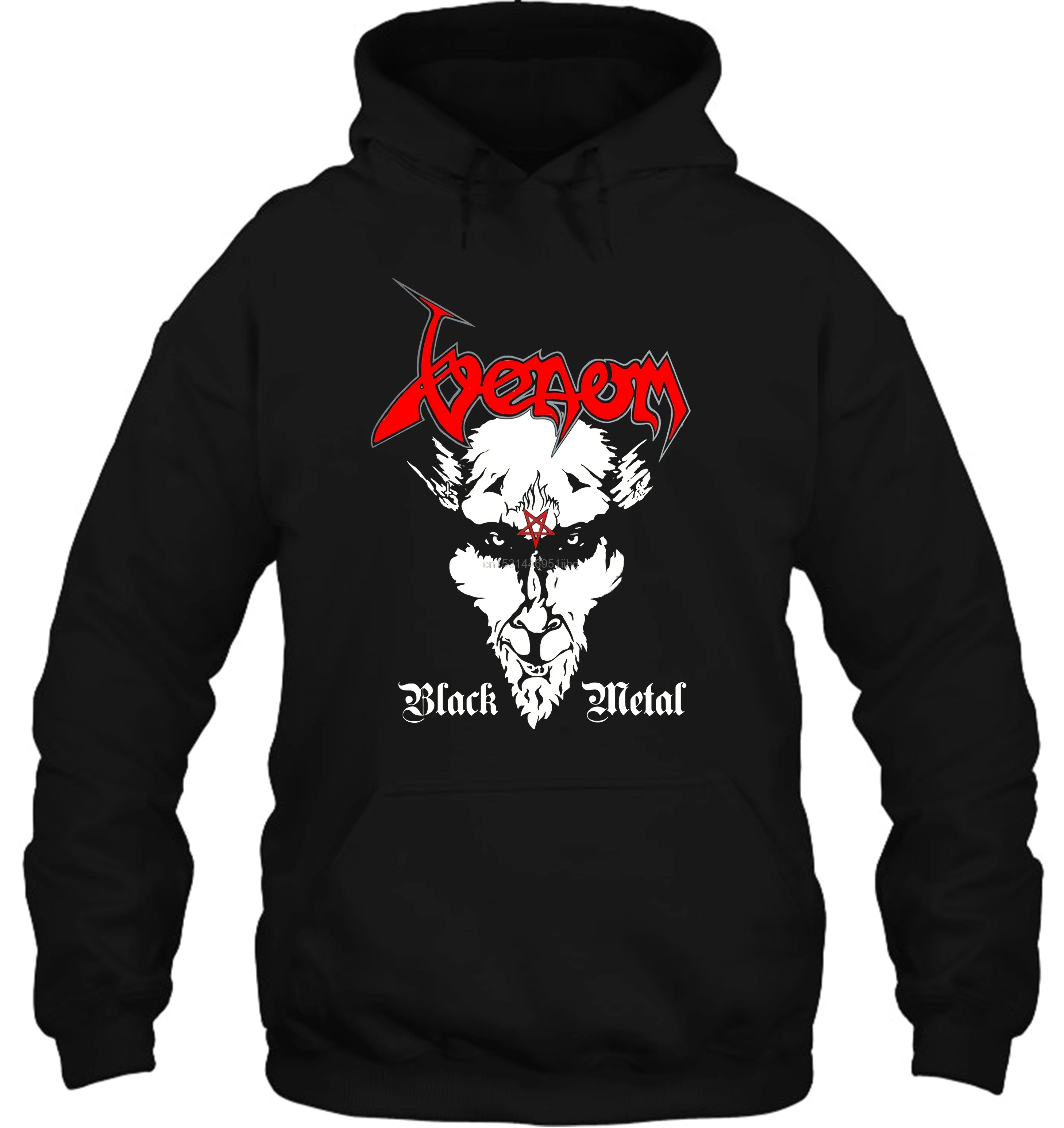 venom black metal hoodie