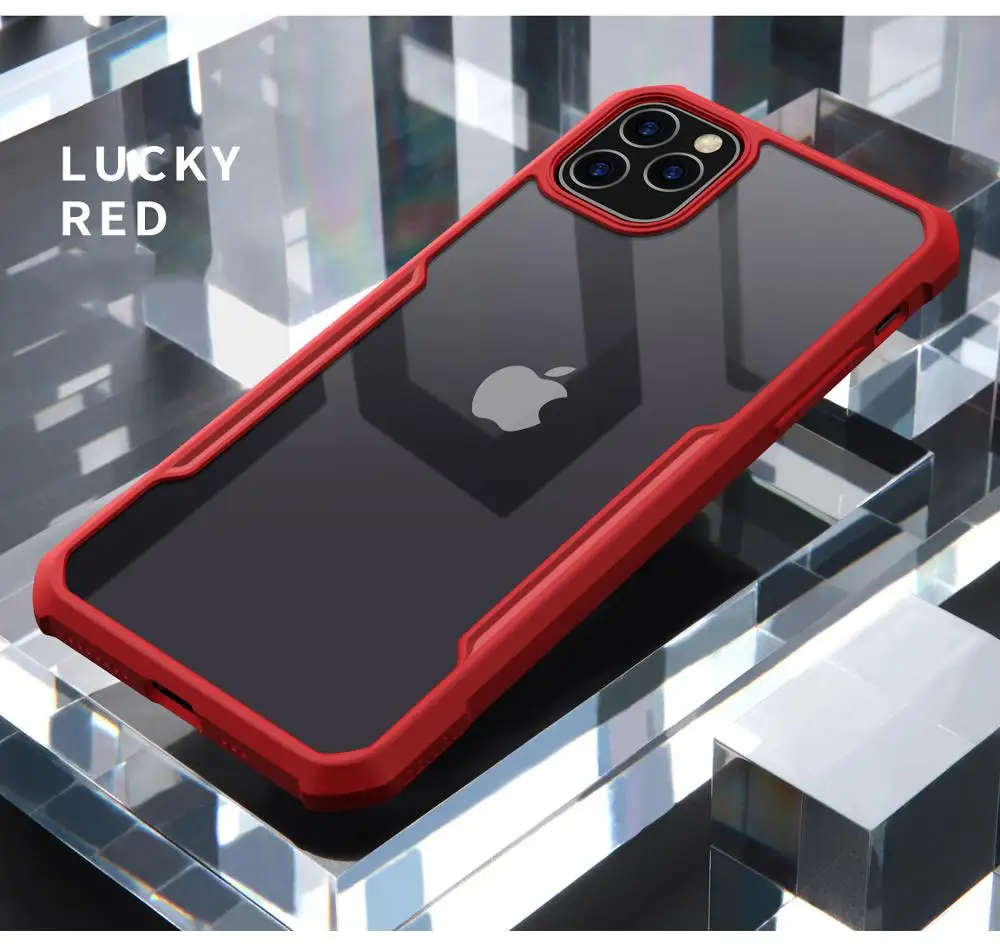 Чехол для телефона для Apple Iphone 11 11Pro Max чехол Shookproof защита, подушка безопасности бампер чехол для мобильного телефона прозрачный бизнес Xundd - Цвет: Red Color