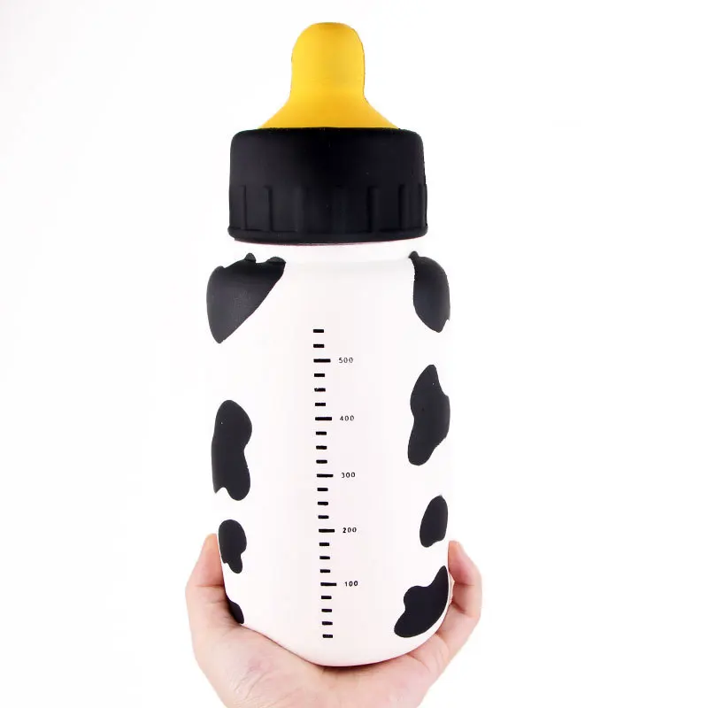 25 см Jumbo бутылочка для кормления Squeeze Toy антистресс медленно поднимающиеся мягкие игрушки забавные Бутылочки для молока детский подарок и украшение