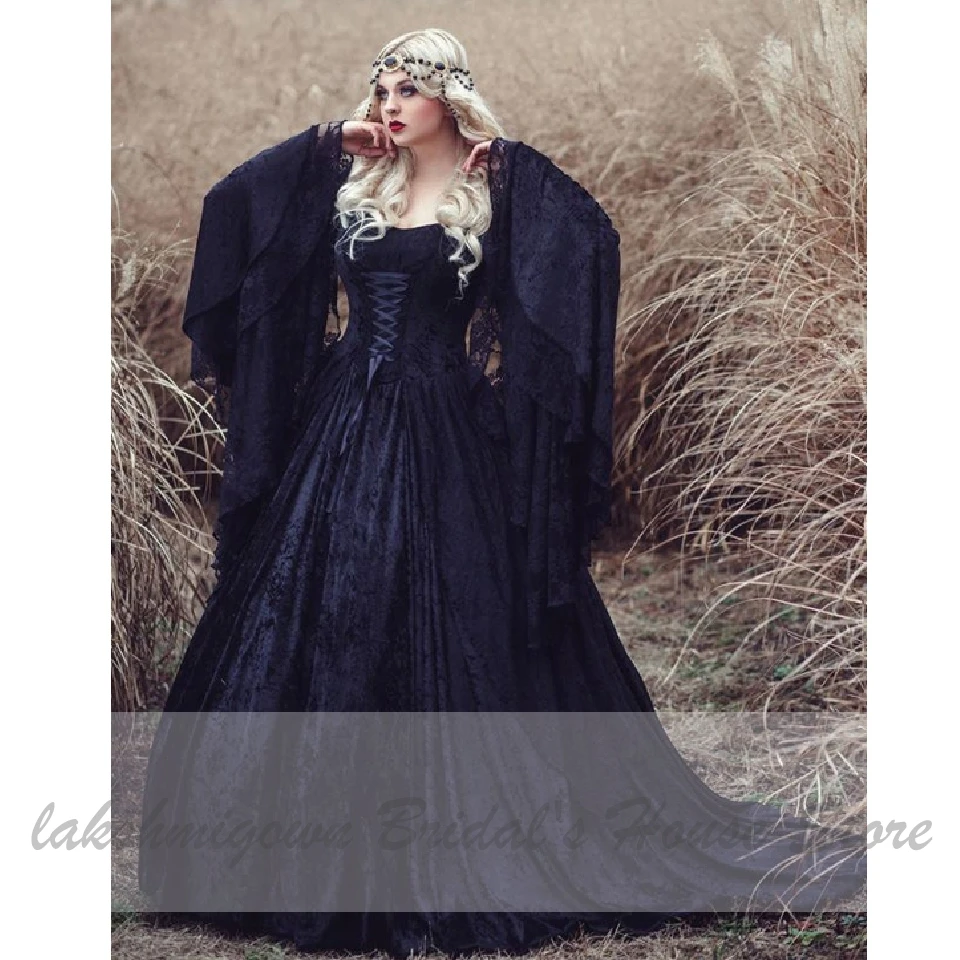 ゴシックスタイル 黒のウエディングドレス Toptrofeus Com Br