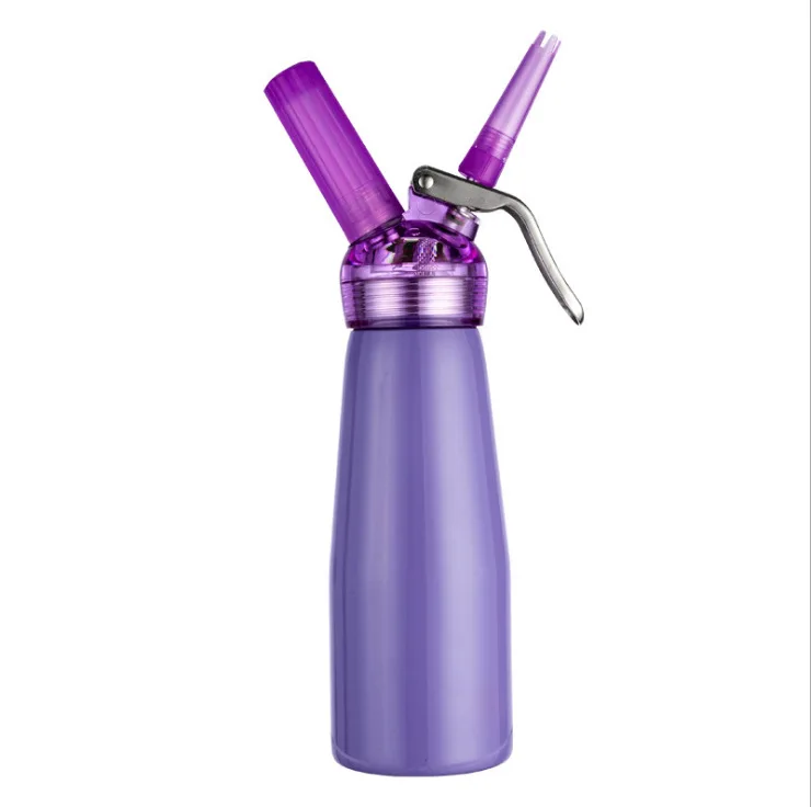 500 мл масло пистолет алюминиевое масло пенообразователь из нержавеющей стали масло Монтажная ваза азотный цилиндр - Цвет: 0.5L  purple