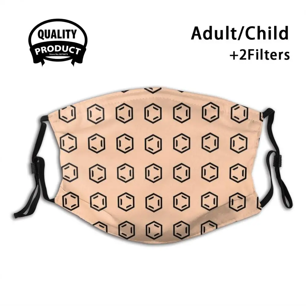 

Benzene Ring Chemistry Pattern Reusable Mouth Mask Washable Filter Anti Dust Face Masks Chemical Stem Science Ring Nerd Geek