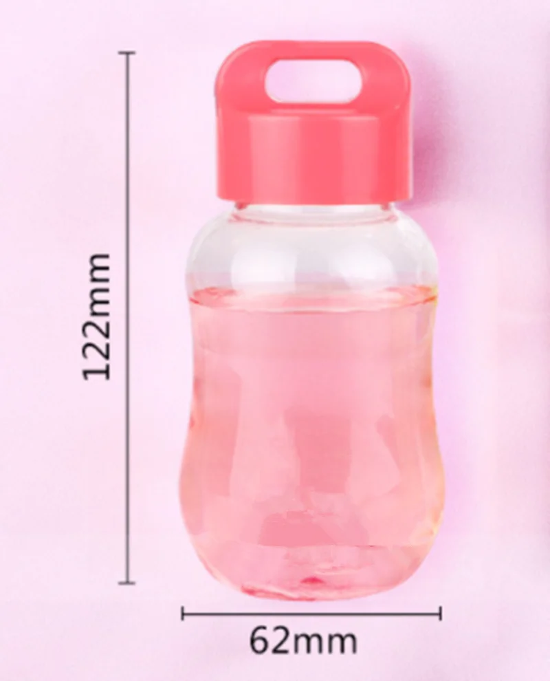 1 шт 180 мл пластиковая красочная бутылка для воды без бисфенола портативная школьная бутылка для воды для детей Милая мини-бутылка для воды