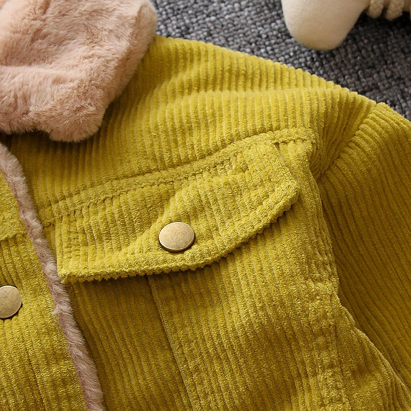 Зимняя Детская куртка для маленьких мальчиков и девочек, одежда, детские топы для маленьких мальчиков и девочек, шерстяные куртки, пальто, детские пальто
