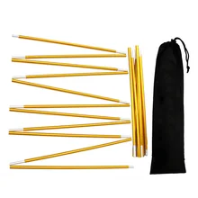 Универсальный тент, регулируемые палаточные столбы, комплект, трубка из алюминиевого сплава, для кемпинга, туризма, опорная штанга, оборудование, замена, ремонт