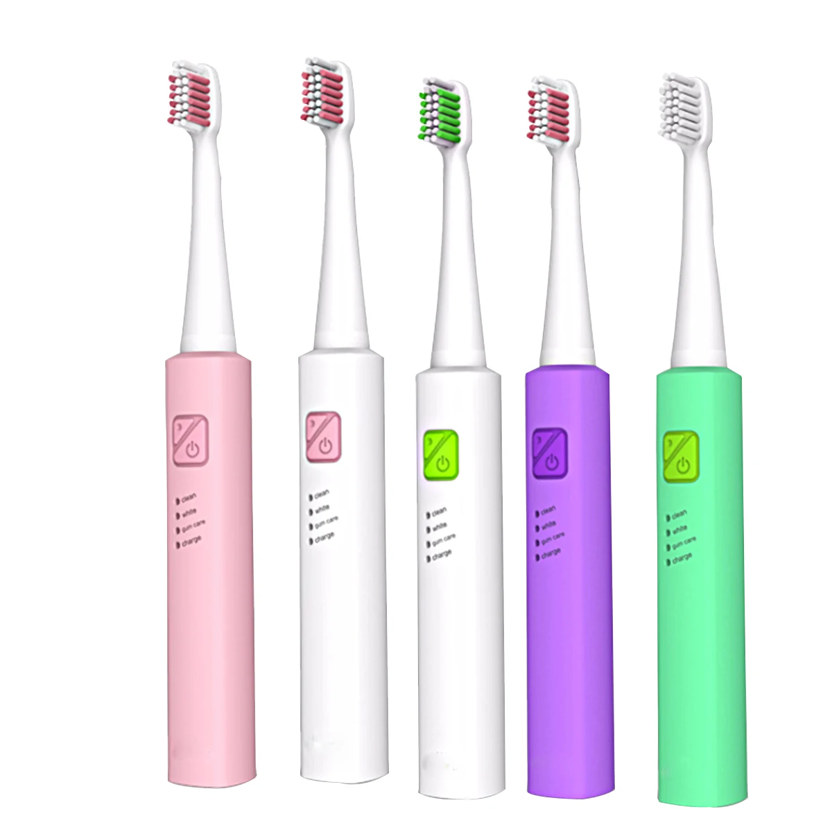 SPZ Electric Toothbrush 3 Mode USB Acoustic Wave Vibration Waterproof IPX7 Soft With 4pcs Replacement Head Electric Teeth