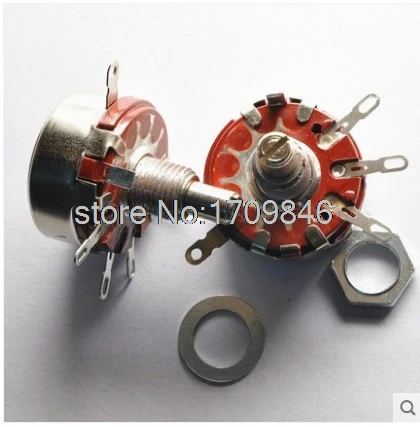 5pcs WTH118-1A 2W 4.7K 4K7/330K/470K/100K/47K/220K/1K/10K ohm Rotary Taper Potentiometer 2 Watts | Обустройство дома