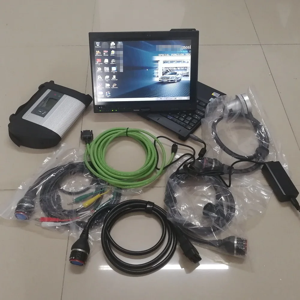 Диагностический сканер mb star c4 full software X/DAS/DTS/WIS super ssd 360 гб сенсорный экран для