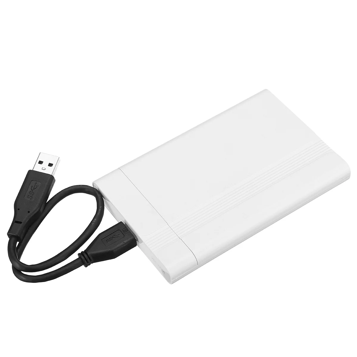 Белый HDD чехол 2,5 SATA для USB 3,0 жесткий диск Корпус для SSD диск коробка-чехол на HDD Поддержка UASP HD внешний жесткий диск - Цвет: Белый