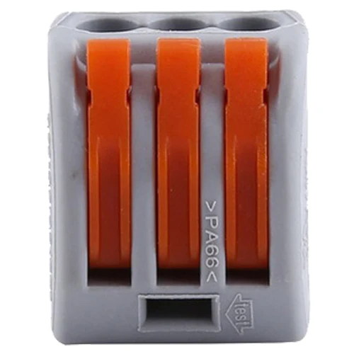 

20pcs 3 Way Reusable Spring Lever Terminal Block Electric Cable Connector Wire