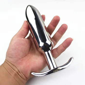 Anal Plug Stainless Steel Butt Plug Smooth Anchor Shape Anus Dilator Butt Stopper Anal Dilator Hook Sex Toys for Couples HH-84