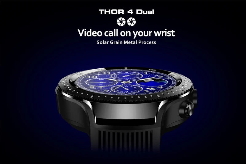 Спортивные Двойные Смарт-часы THOR 4 4G LTE Android четырехъядерный 1 Гб+ 16 Гб Двойная камера 1," Мп+ Мп мужские WiFi Смарт-часы