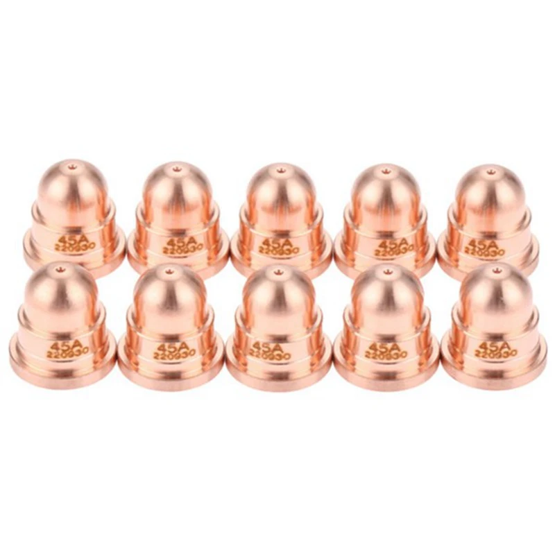 

50 Pcs 45A Nozzle 220930 Nozzle for Plasma Cutting Torch Consumables Fine Cut Processes Welding & Soldering Supplies