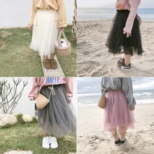 Детская юбка-пачка, юбка для маленьких девочек, юбка, аппликация с блестками, Тюлевая юбка для танцев