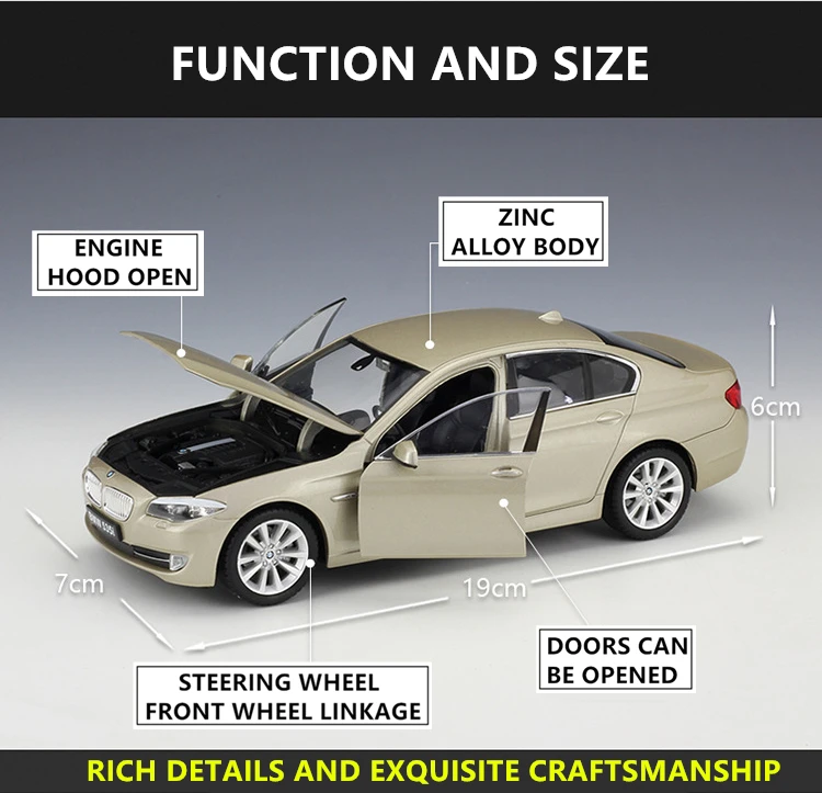 WELLY 1:24 BMW 535i серии спортивный автомобиль моделирование сплава модель ремесел ручной работы Украшение коллекции игрушки инструменты подарок