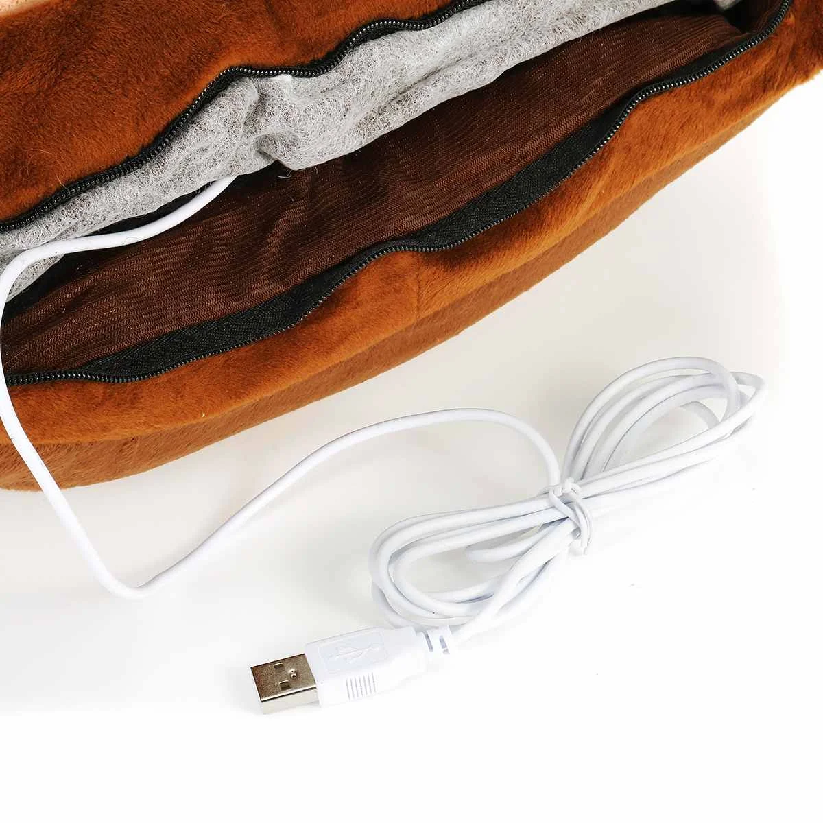 2 в 1 USB теплые перчатки с подогревом перчатки без пальцев новогодний Рождественский подарок зимние перчатки 40-60 °C