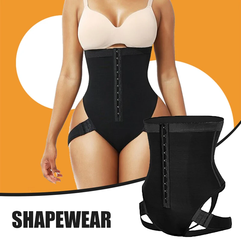 Newly 2-in-1 High Waist Hip Lifting Pants Shaper Underwear For Women Exceptional Shapewear Women's Cuff Tummy Trainer Female | Женская
