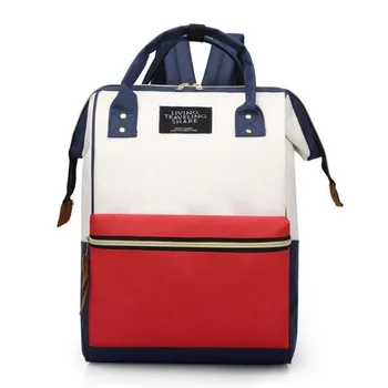 

Multi-function large-capacity lunch bag, contrast color shoulder bag student men and women Oxford cloth Mummy bag