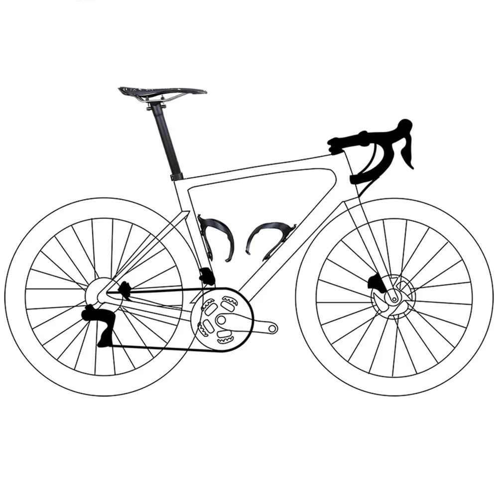 UD светильник углеродного волокна mtb Подседельный штырь для горного велосипеда велосипедный Подседельный штырь 31,6/27,2/30,8*300/350/400 мм 135g UD матовый
