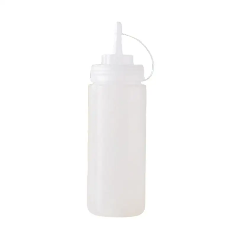1pc 240ml Plastic Sauce Bottle Squeeze Pot Squeeze Pot Chocolate Sauce Bottle Jam Tomato Salad Bottle Squeeze Bottle