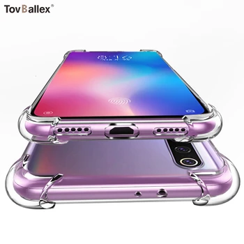 

100Pcs Phone Case For Xiaomi Mi A2 Lite A1 F1 Play 9T Pro CC9 CC9E 9 8SE 6 Anti-Slippery Shockproof Protective Bumper Cover Case