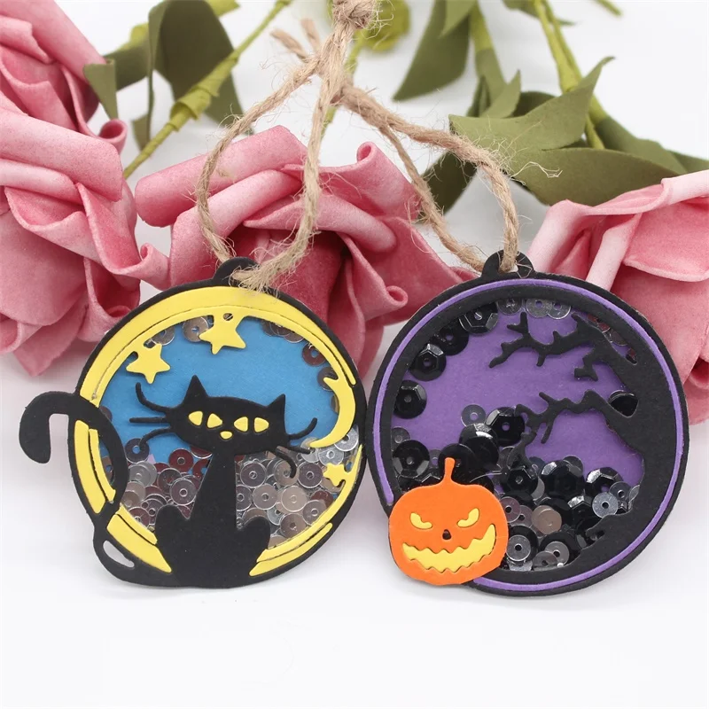 

Halloween Tags Metal Cutting Dies Stencils for DIY Scrapbooking/photo album Decorative Embossing DIY Paper Cards