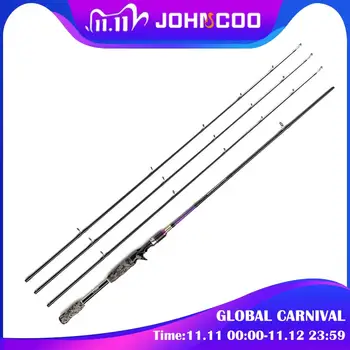 MEGA DISCOUNT ❤️ Spinning Fishing Rod 2.1m 2.4m 3 tips ML M MH 7' Carbon Fast Action Fishing Spinning Rod Lure Fishing Rods Johncoo thunderbolt - discount item 50% OFF Sports & Entertainment